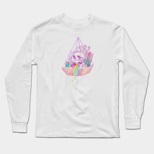 Skull Crystal Garden Long Sleeve T-Shirt